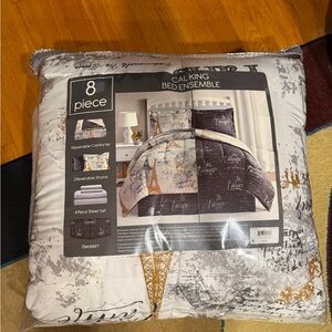 Cal King Comforter Set - Paris Theme